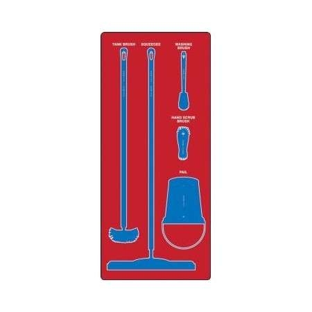 Accuform WET ZONE STOREBOARDS MAXDUTY PSB611RDBU PSB611RDBU